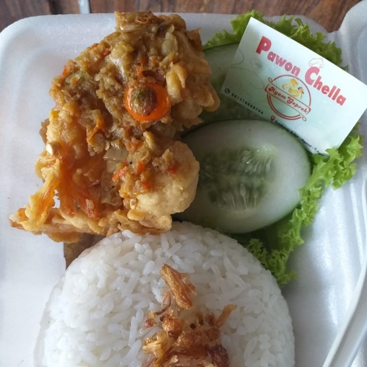 Nasi Udang Geprek