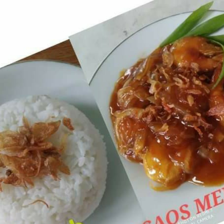 Nasi Udang Saos Mentega