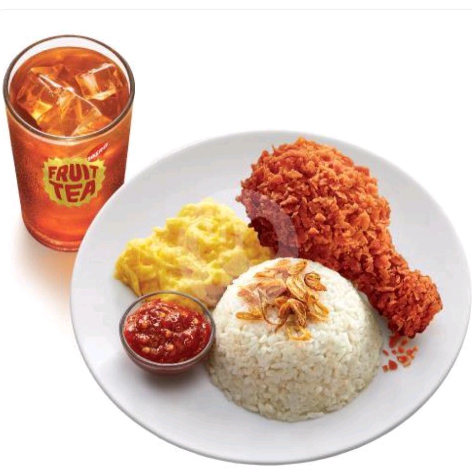 Nasi Uduk McD Paket Komplit Crispy