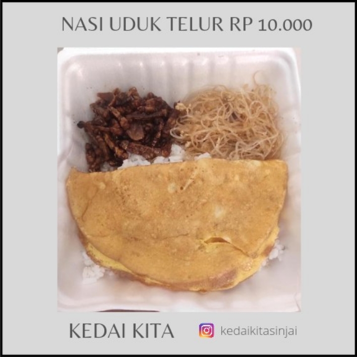 Nasi Uduk Telur Tanpa MSG