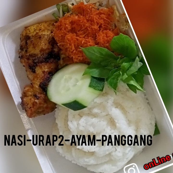 Nasi Urap-Urap Ayam Panggang