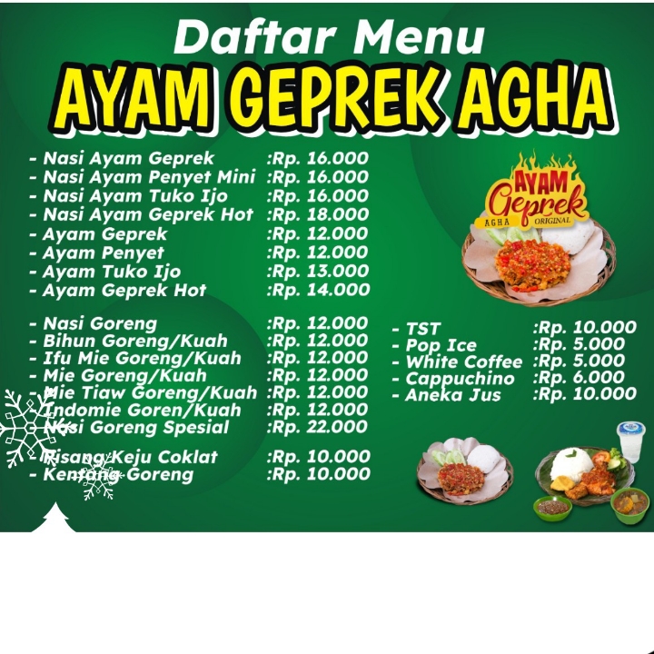 Nasi ayam Geprek