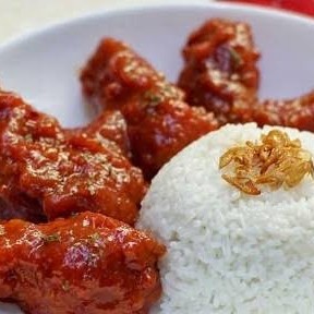 Nasi ayam spicy