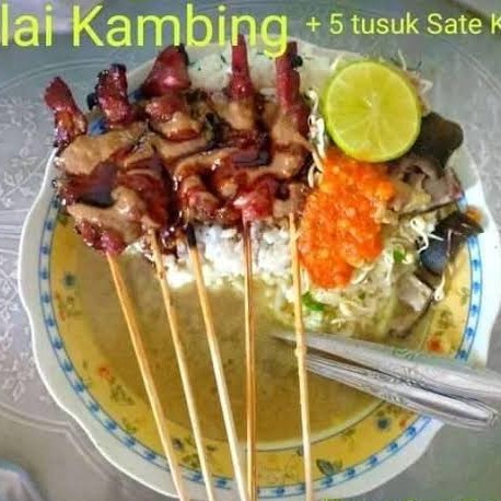 Nasi gule sate kambing