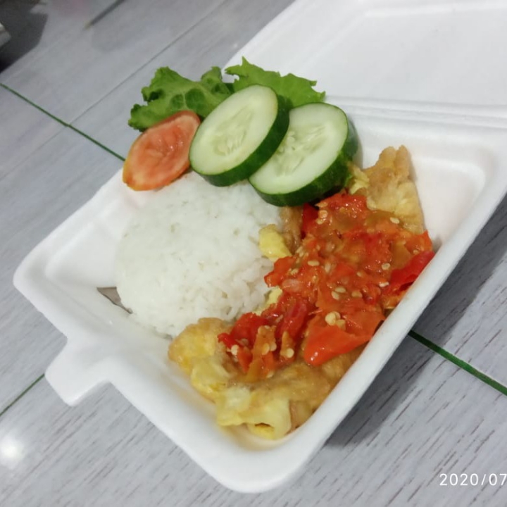 Nasi telur Geprek 2