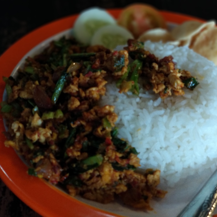 Nasi telur Orak Arik Kosong