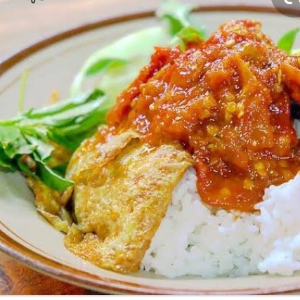 Nasi tempe Penyet