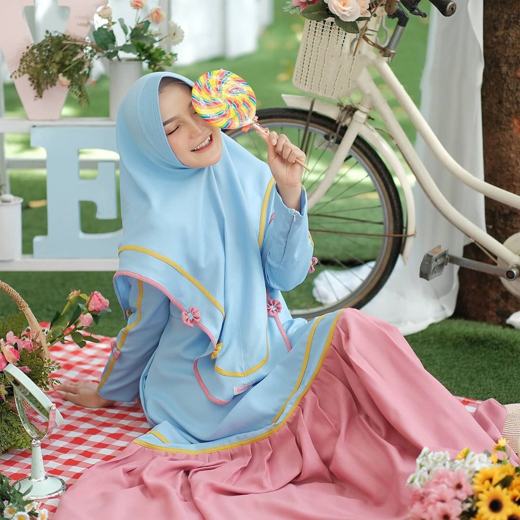 Nayara Dress Syari S M L XL  Gamis Syari Bumil Busui Best Seller 2