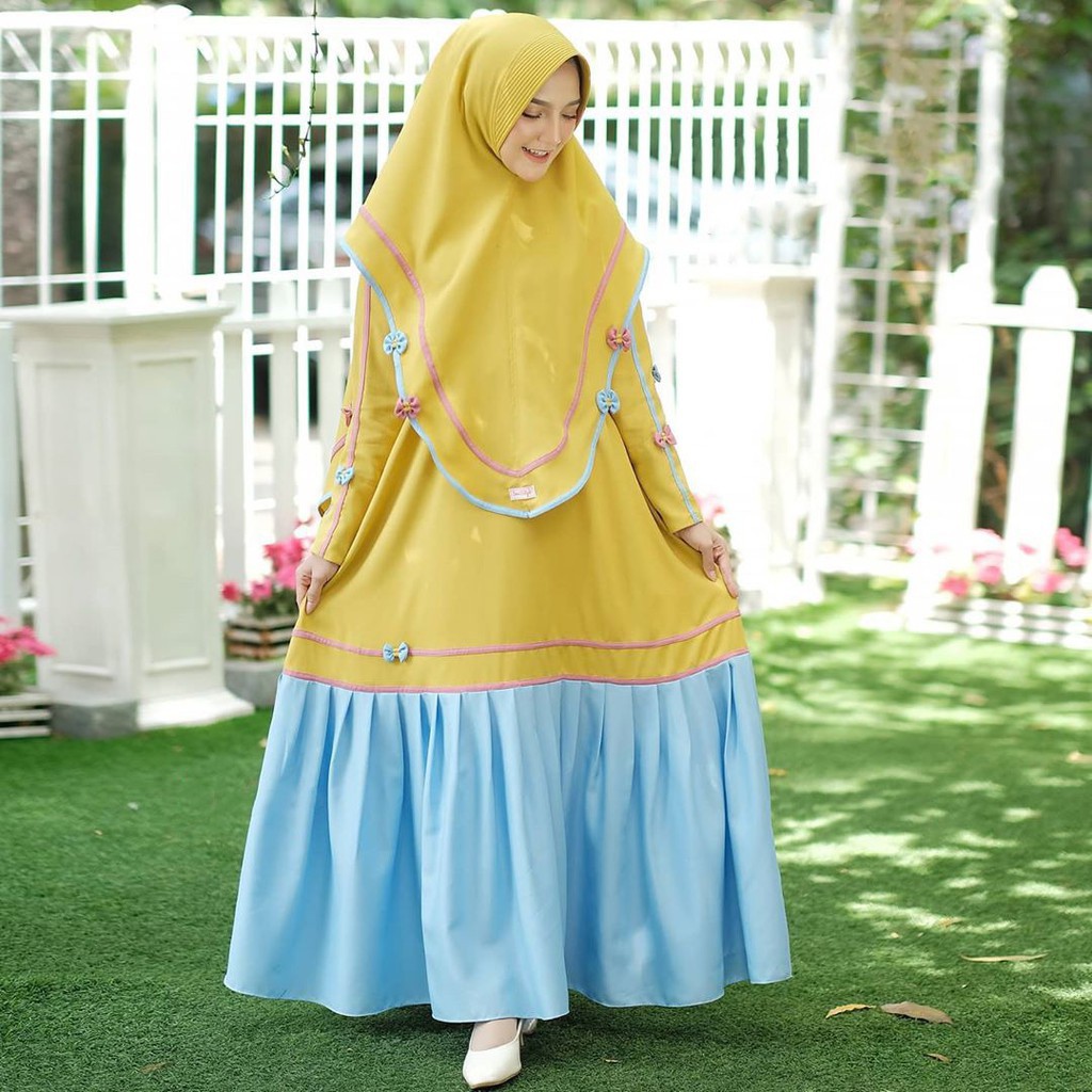 Nayara Dress Syari S M L XL  Gamis Syari Bumil Busui Best Seller 4