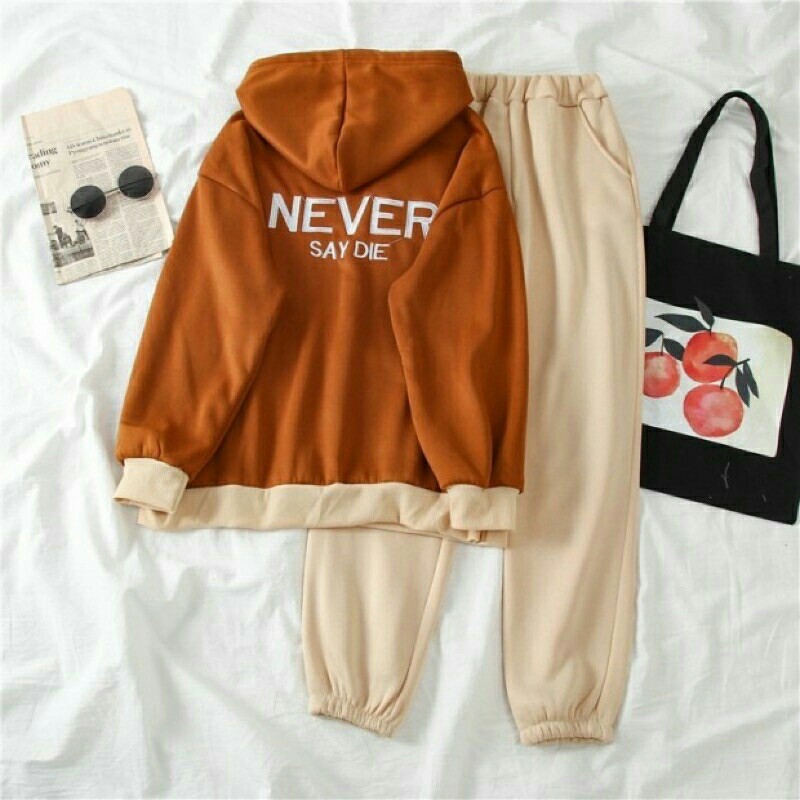 Never set - pakaian wanita - setelan wanita - set olahraga - baju olah 2