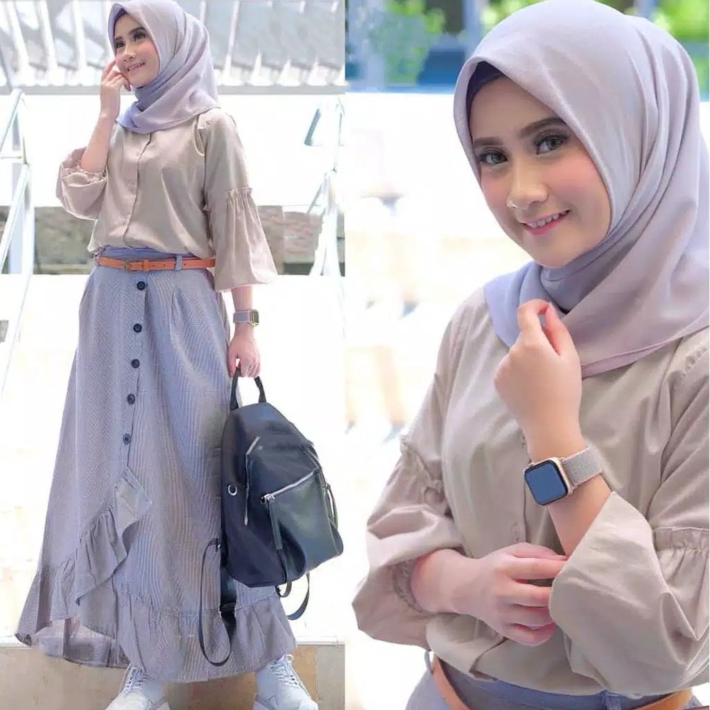 New Cikka Set  Setelan Baju Muslim Wanita  Fashion Remaja 2