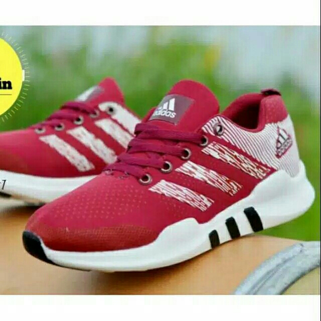 New Sepatu Kets PriaWanita Rep ADDS Kode EQT Merah