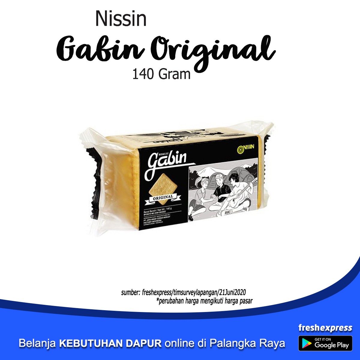 Nissin Gabin Original 140 Gram