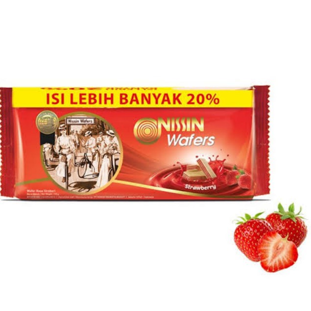 Nissin Strawberry Cream Wafer 120g