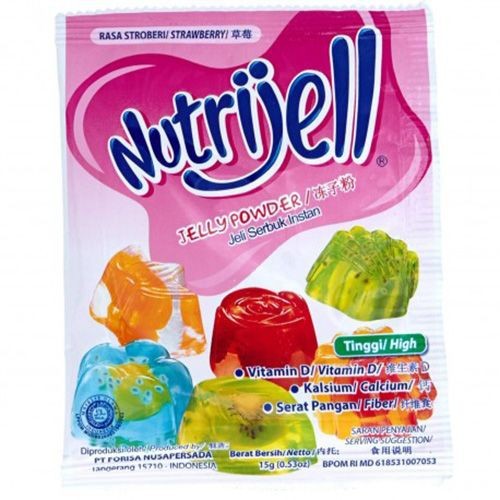 Nutrijell Kemasan Ekonomis Rasa Stroberry 10gr