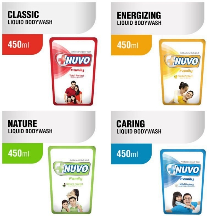 Nuvo Sabun Cair Antibacterial 450 ml