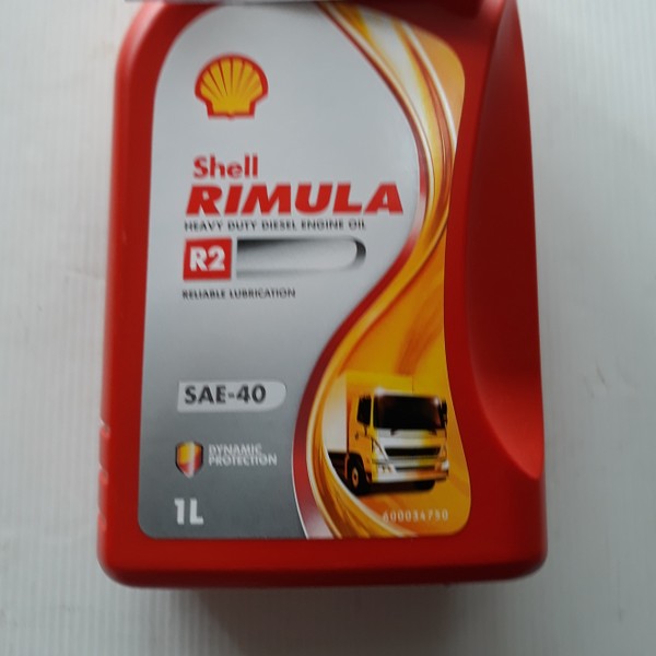 OLI MESIN SHELL RIMULA R2 40 CF DIESEL 1LITER MERK SHELL PER UNIT