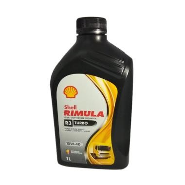 OLI MESIN SHELL RIMULA R3 TURBO DIESEL 1 LITER MERK SHELL PER UNIT