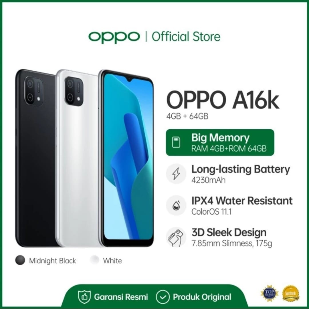 OPPO A16K RAM 4 ROM 64