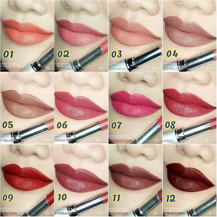 ORIGINAL Lipstik Wardah Intense Matte Lipstick Lengkap 16 Warna 2