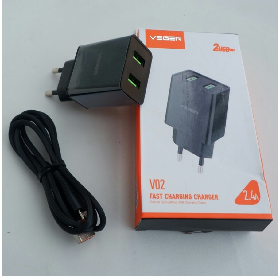 ORIGINAL TRAVEL CHARGER VEGER V02 2