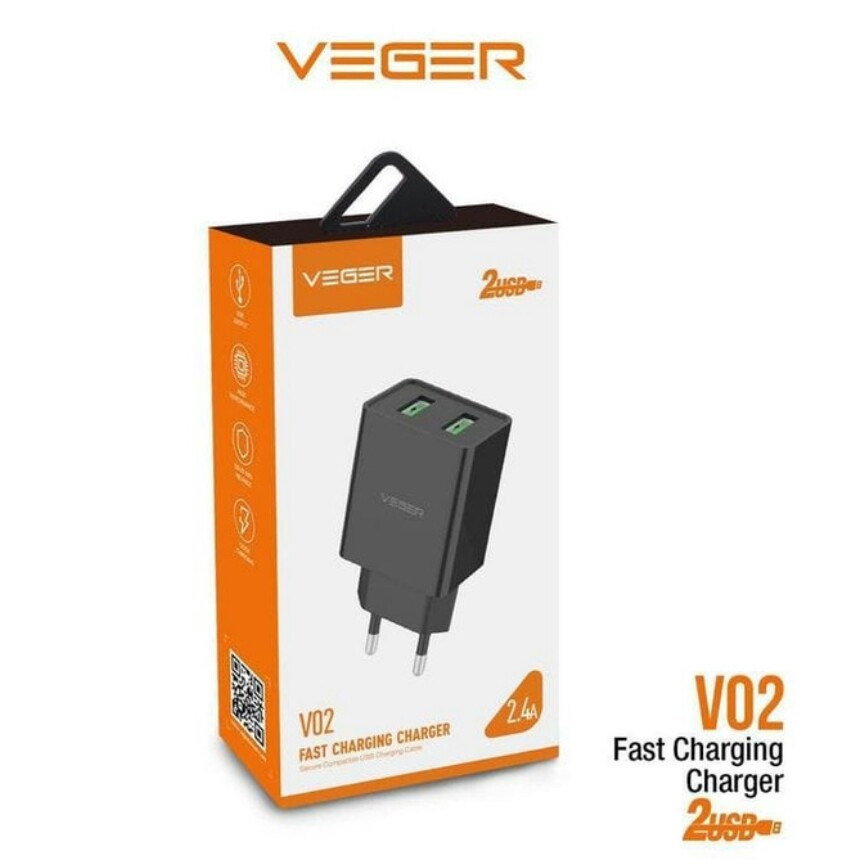 ORIGINAL TRAVEL CHARGER VEGER V02 3