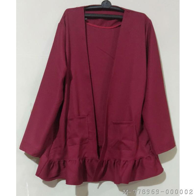 OUTERWEAR WANITA RUFFLE CARDI