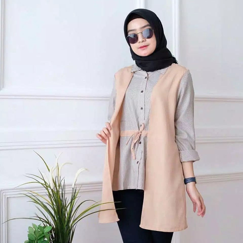 OUTFIT MUSLIM Atasan SALUR Isna Tunik TERMURAH