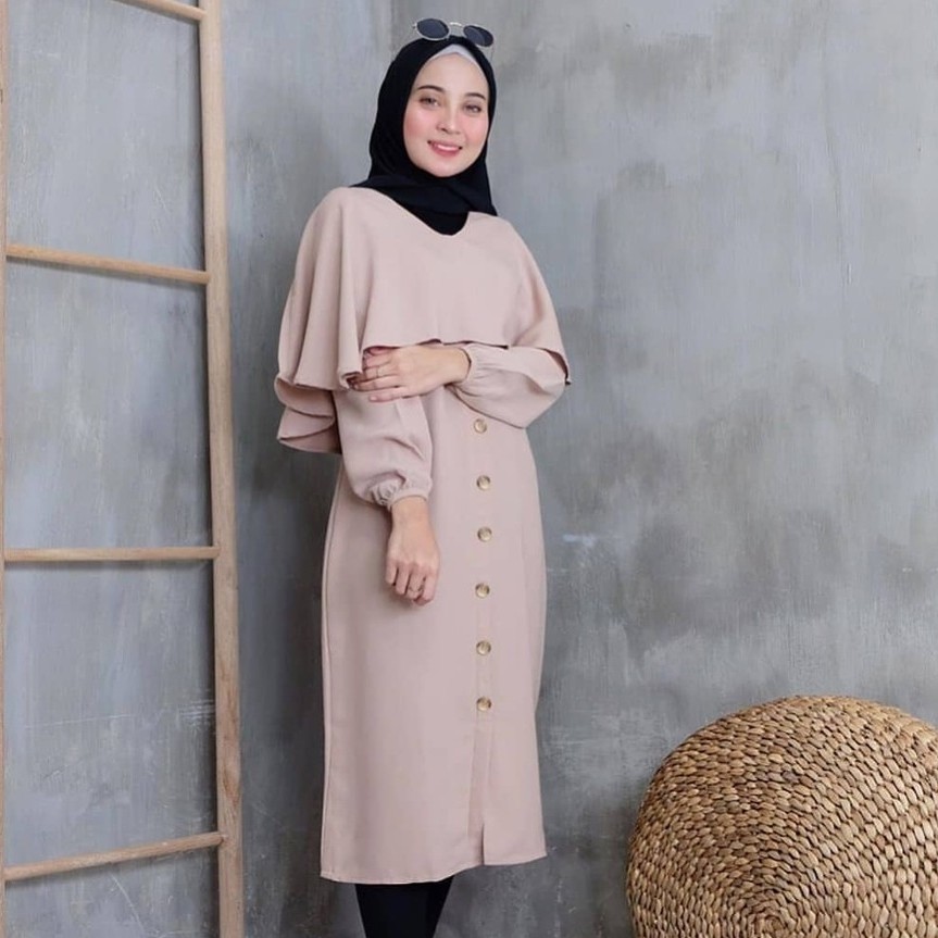 OUTFIT MUSLIM L Laras Cape l Atasan Wanita 3