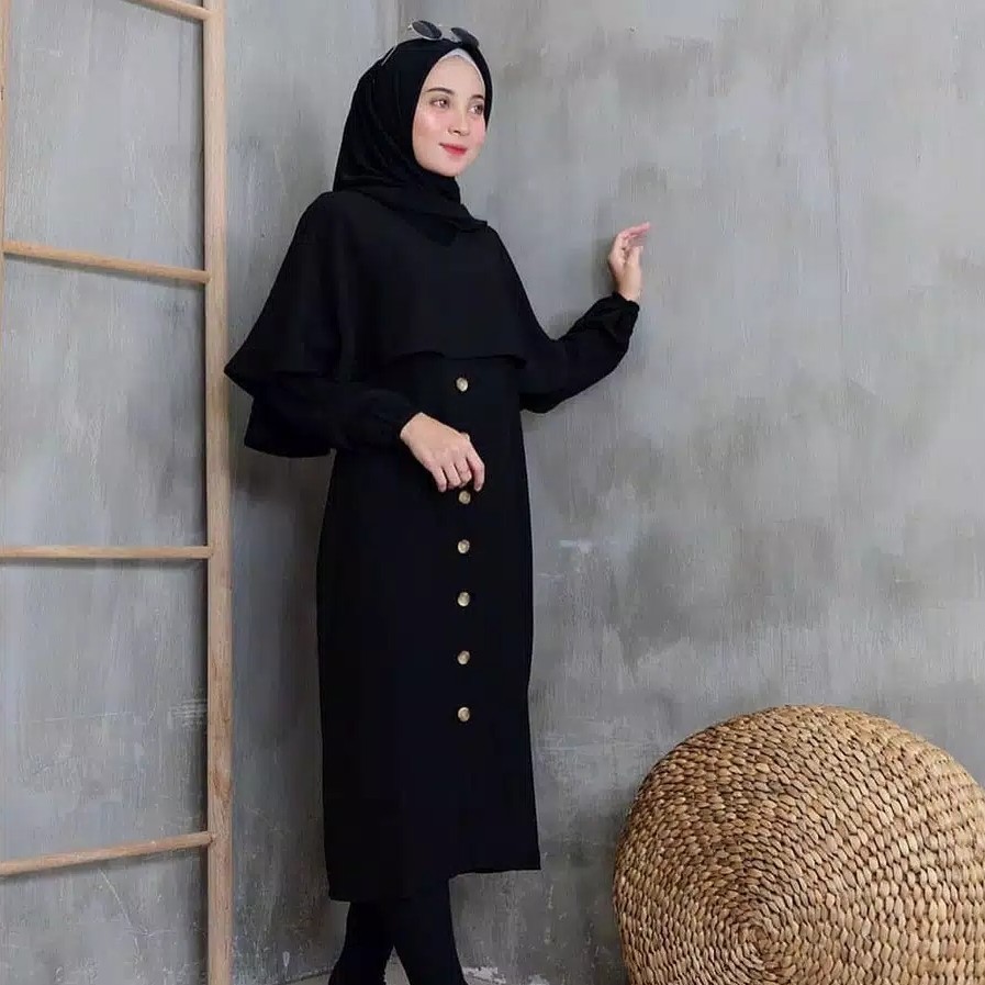 OUTFIT MUSLIM L Laras Cape l Atasan Wanita 4