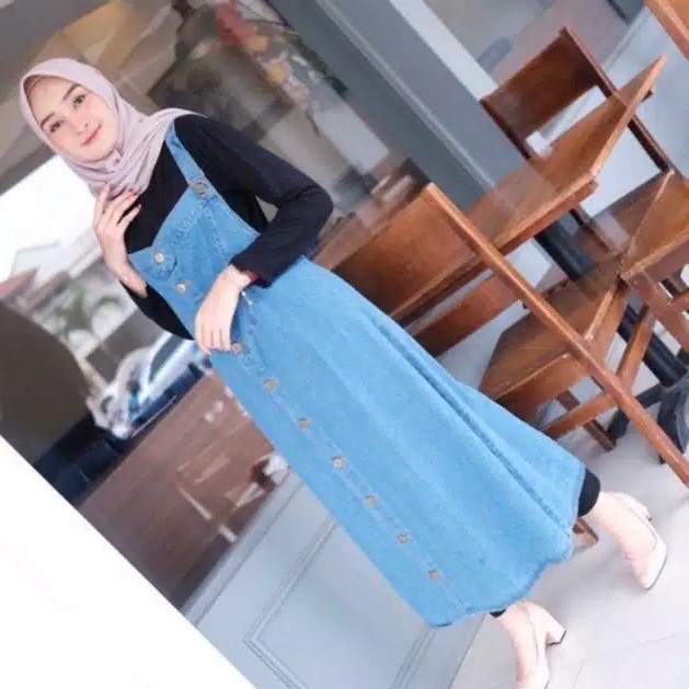 OVERALL JEANS FULL KANCING  BUTTON JEANS