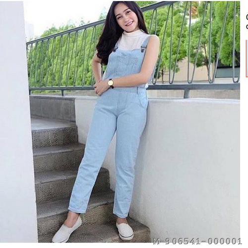 OVERALL WANITA CELANA PANJANG LIGHT BLUE