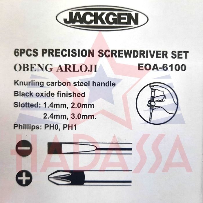 Obeng Arloji Set 6Pcs JACKGEN EOA-6100 5