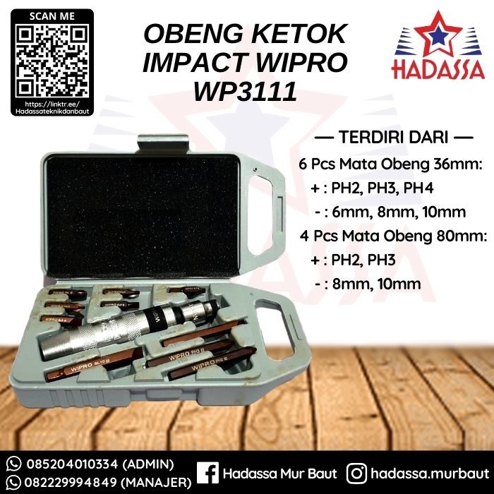 Obeng Ketok Impact Wipro WP3111