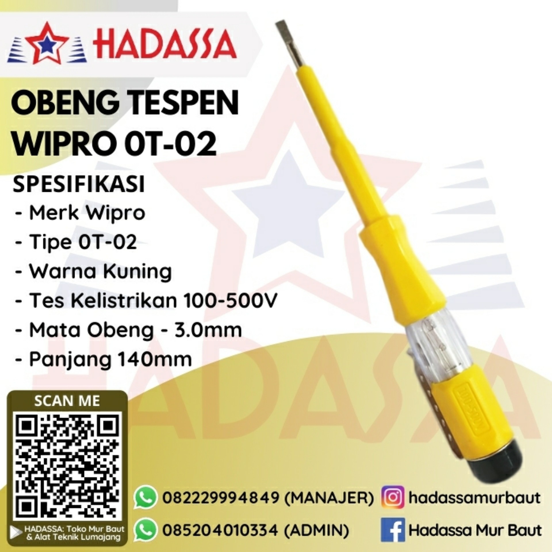 Obeng Tespen Wipro 0T-02