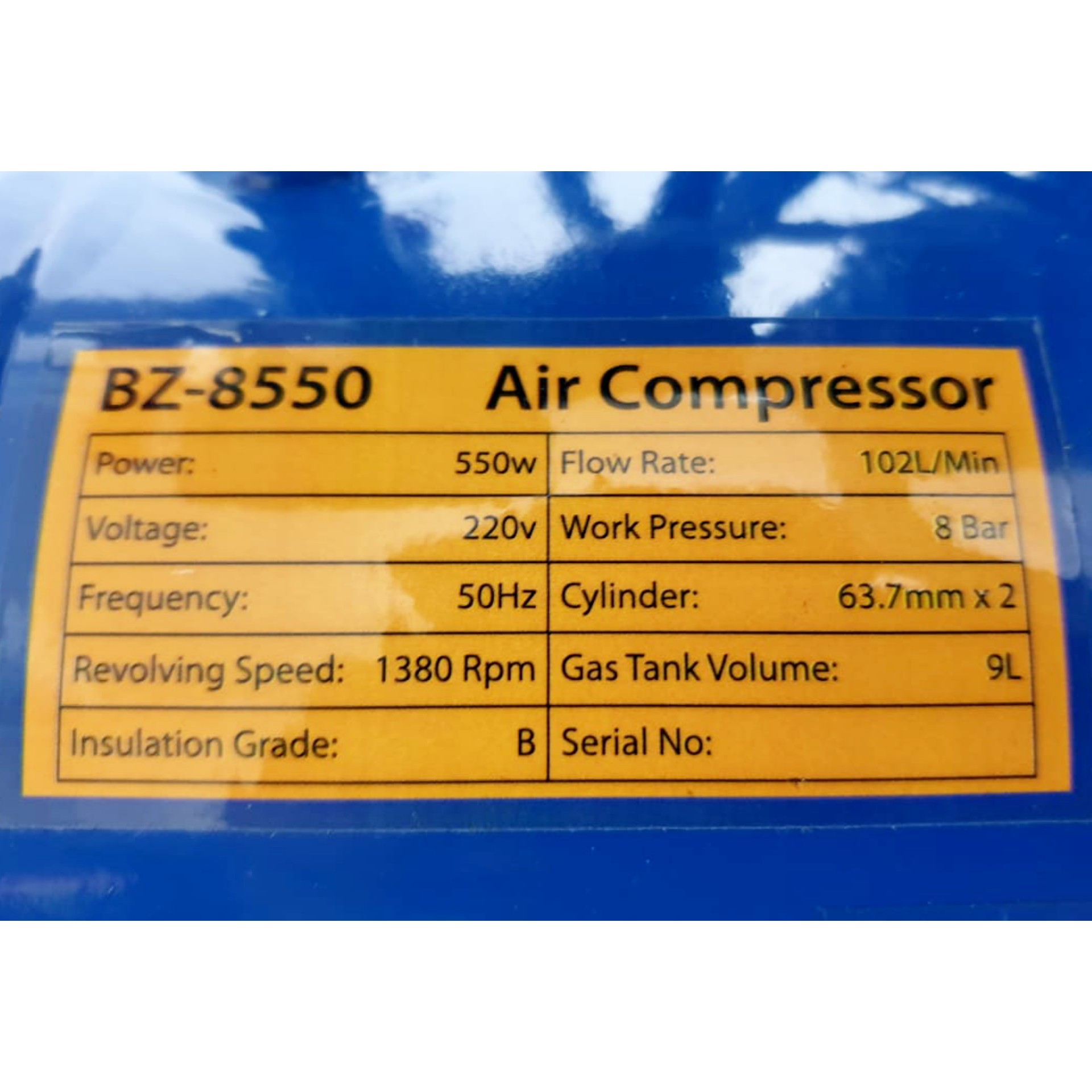 Oilless Air Compressor Benz BZ-8550 3