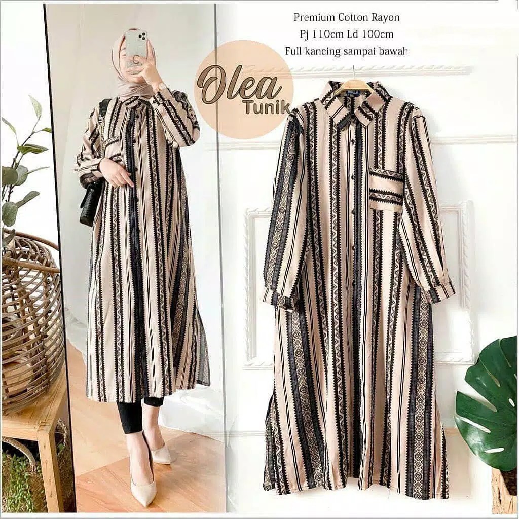 Olea Tunik  Luxury Tunik Full Kancing