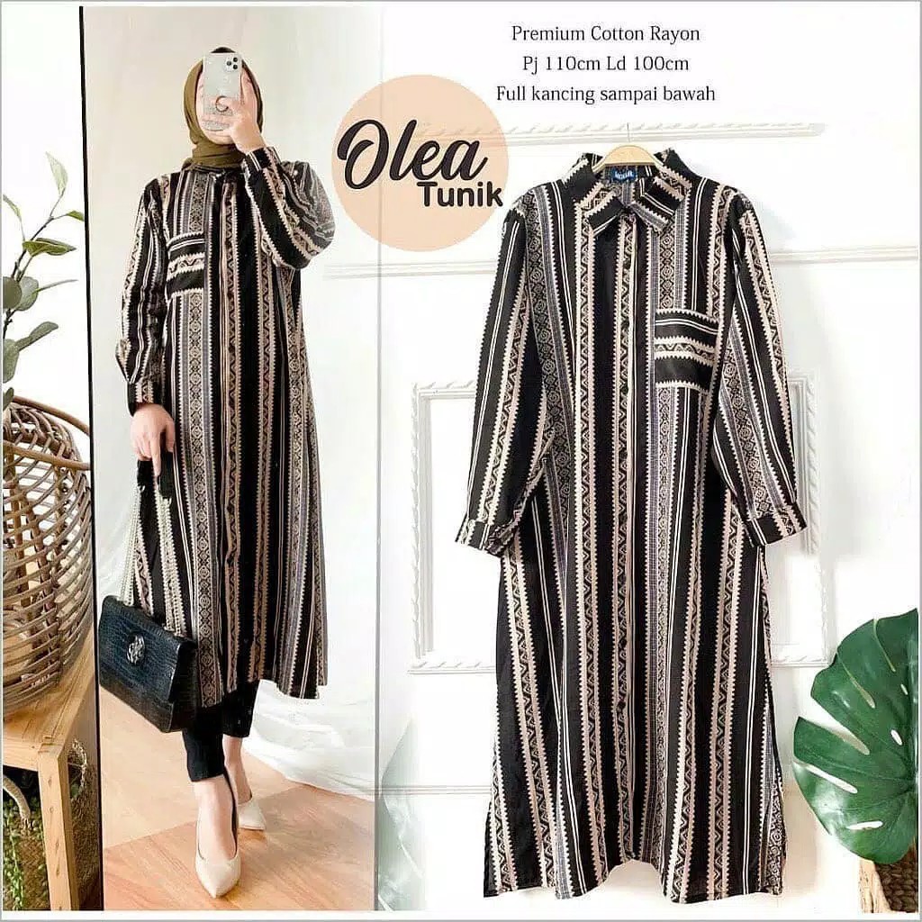 Olea Tunik  Luxury Tunik Full Kancing 2