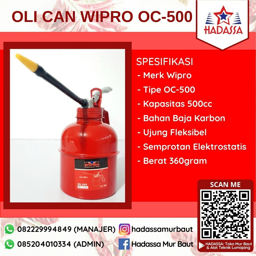 Oli Can Wipro OC-500