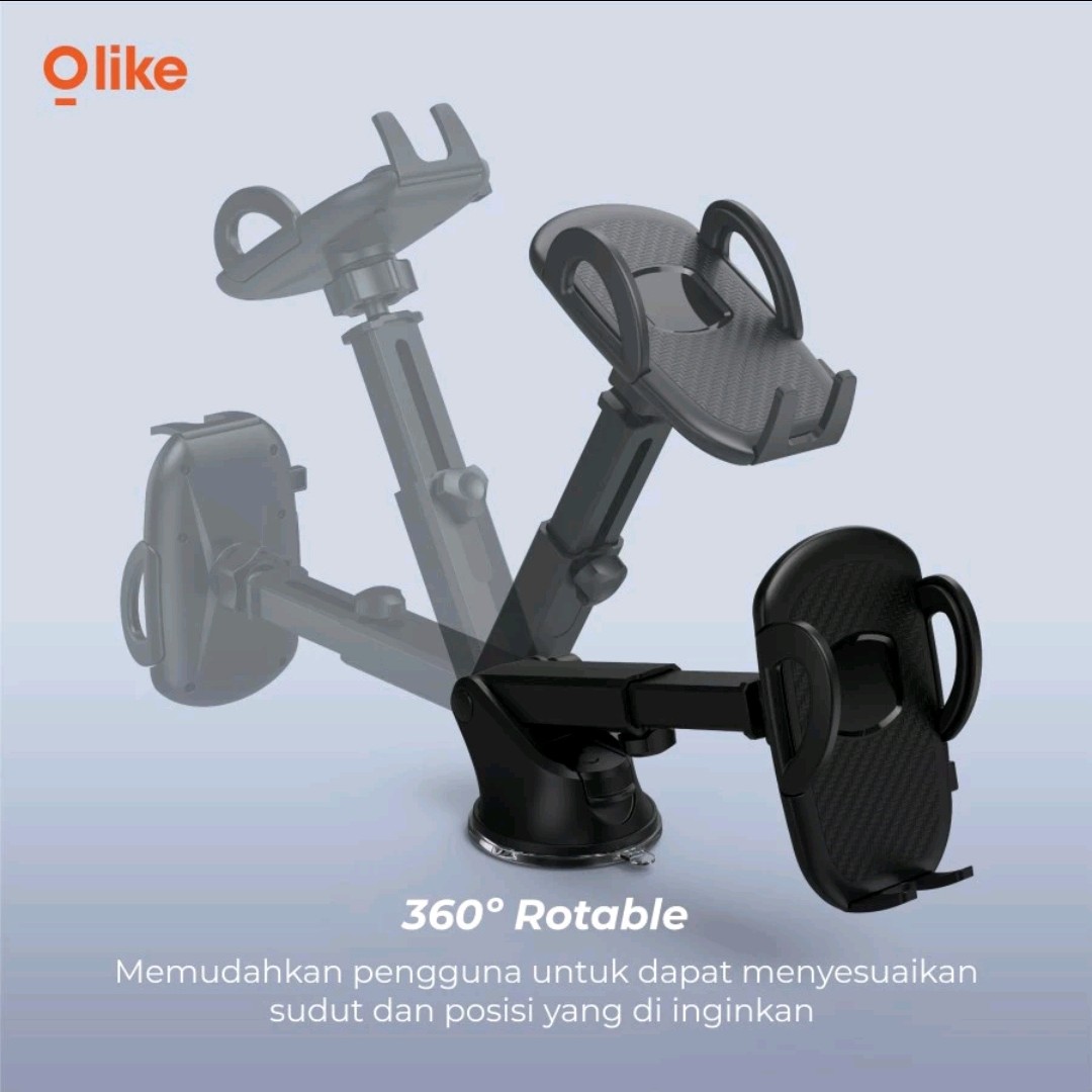 Olike Flexibel Dan Sturdy Car Handphone Holder HC1 4