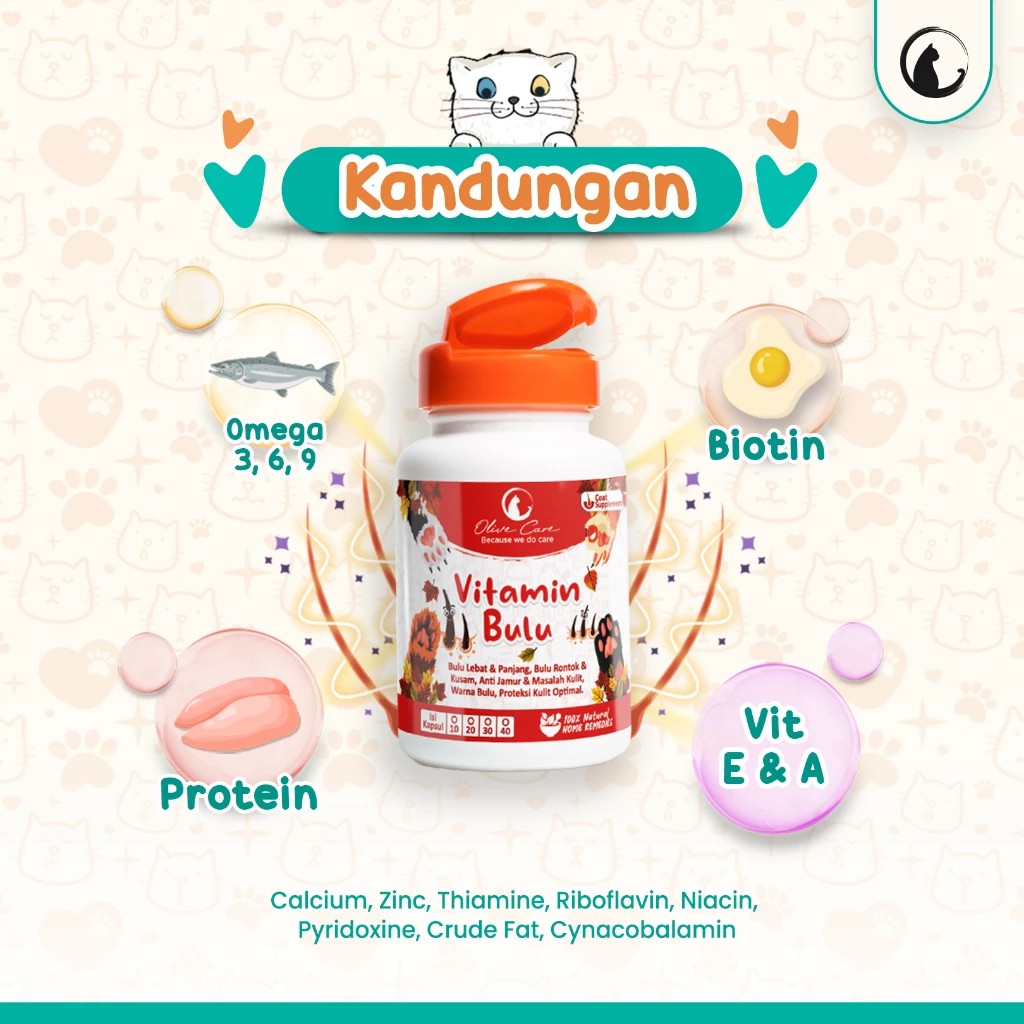 Olive Care Vitamin Bulu Kucing 3