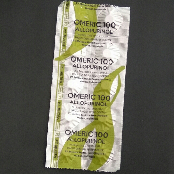 Omeric 100mg Atau Allopurinol