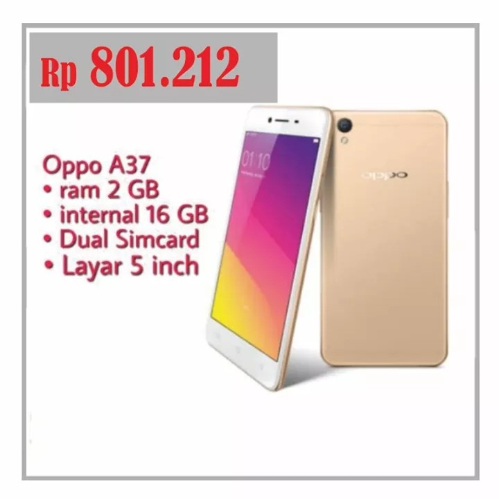 Oppo A37 Baru Box Segel