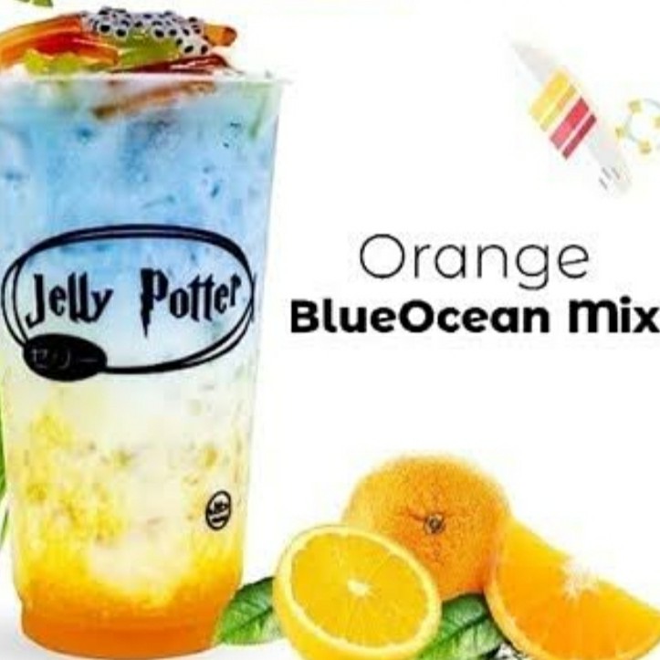 Orange Blue Ocean mix