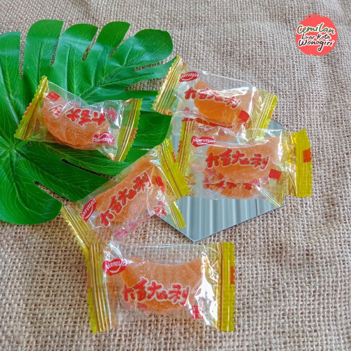 Orange candy  jelly jeruk