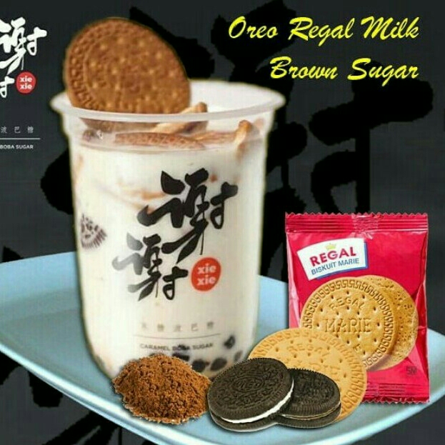 Oreo Regal Milk Boba Sugar