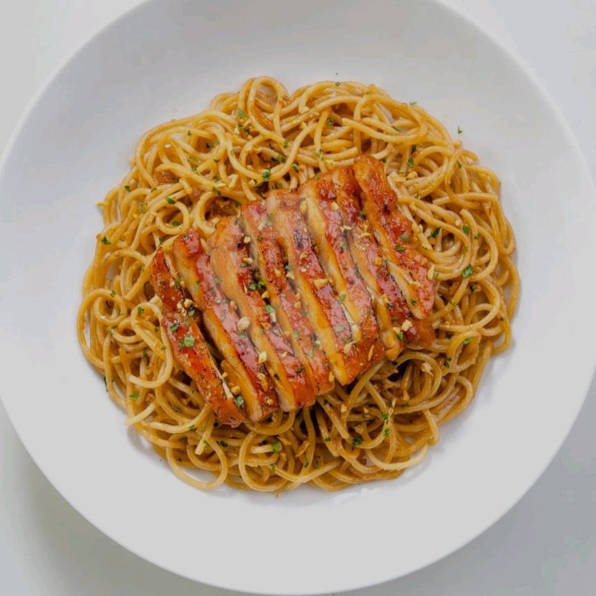 Oriental Chicken Spaghetti