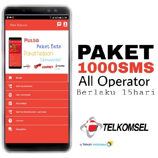 PAKET 1000SMS All Operator 15hari