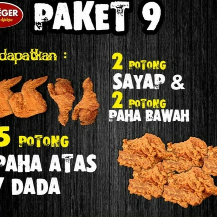 PAKET 9 POTONG CHICKEN