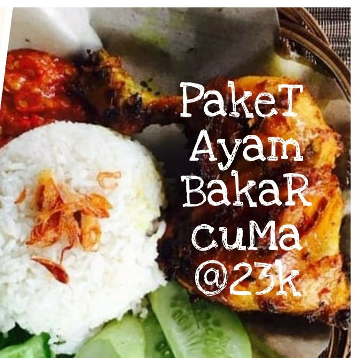 PAKET AYAM BAKAR TEH ES